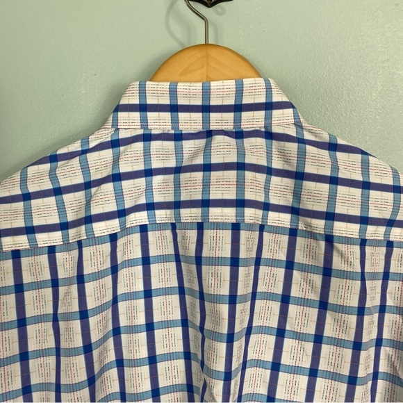 Robert Graham Blue Red‎ Plaid Button Up Shirt Sz XL Classic Fit - Picture 6 of 7